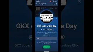 X empire 15th oct OKX Code #x_impire #mining #telegrambot
