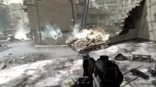 GIVING SUPPORT TO TANK TO SECURE INTO SAFE PLACE | WAR PIG | MISSION OF CALL OF DUTY MW 1 .