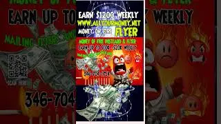 FAST MAIL ORDER SYSTEM MONEY ON FIRE FLYER - Crazy Cash Cow Postcard - Fast Mail Order System - MLM