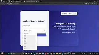 Animated Login Page for Integral University | HTML, CSS & JavaScript Project (With Age Verification)