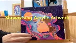 SPED UP LIVESTREAM | Showcasing Acrylic Artwork