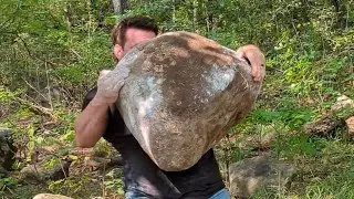 400lb natural stone lift to chest