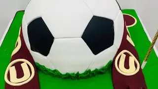 Pastel Pelota de fútbol  en Fondant