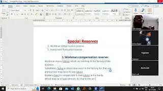 Workman Compensation Reserve I Partnrship Accounts I