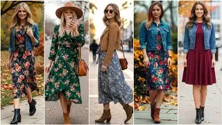 OUTFITS con VESTIDOS y BOTINES 2025 TENDENCIAS LOOKS con BOTINES