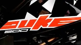 KTM DUKE 200 BLACK COLOUR BS4 2017