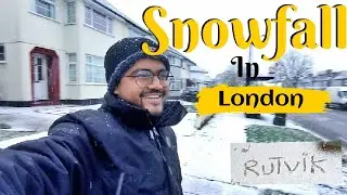 Snowfall in London 🥶|London winter | uk life
