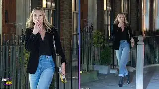 Kate Moss Sparks Buzz! 🍻🚬 Spotted with Beer & Cigarette in London!