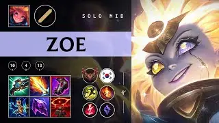 Zoe Mid vs Annie - KR Grandmaster Patch 25.24