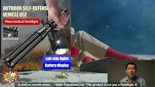 3256807855401751 Baseball Bat LED Self defense Flashlight telescopic Zoom Super Bright