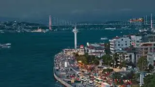 Istanbul City Aerials by the sea beautiful view #copyright free video #Stock video #stockvideo