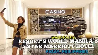 RESORTS WORLD Manila and MARRIOTT Hotel, Philippines walk tour | resorts, hotel, and casino