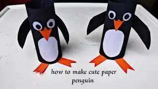 How to make origami cute penguin 🐧 step by step ✅ || Puspa creativity