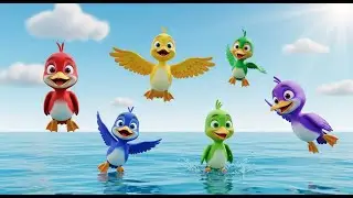 Five Little Cormorants Dive Dive Dive | Underwater Adventures & Action Rhymes