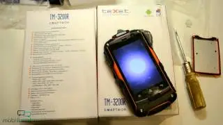 Распаковка teXet TM-3200R: защищенный Android (unboxing)