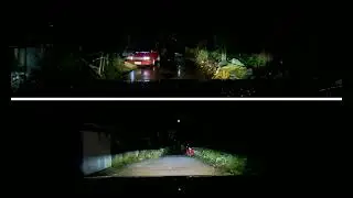 Jimny JB74 Stock LED Headlight vs OSRAM CBI Laser LED