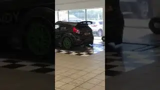 Steve hendy of Hendy Ford&rsquo;s Ford fiesta R5 we wrapped for them