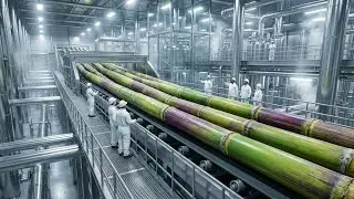 Processing 20,000 Tons Per Day: Inside a Mega Sugar Refinery - Inside a Giant Cane Sugar Factory