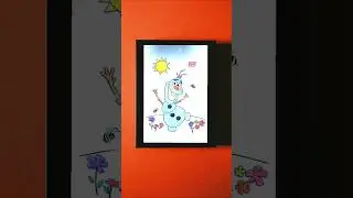 coloring Olaf in portrait #olaff #frozen #frozen2 #frozenshoulder #artist #art
