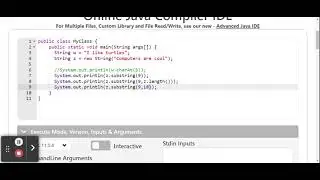 Strings and String Methods in Java