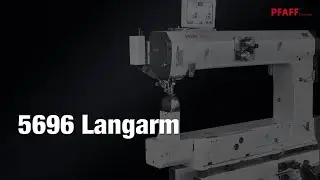 PFAFF 5696 - Zweinadel-Doppelkettenstich S&auml;ulen-N&auml;hmaschine mit Dreifachtransport