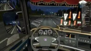 Euro Truck Simulator 2 Multiplayer joint convoy of the company TRADE-AUX 19.08.2016