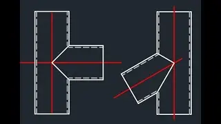 Flat pattern of crossing pipes of the same diameter in AutoCAD by AutoBOX