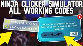 ROBLOX | Ninja Clicker Simulator ALL WORKING CODES! *Free Boosts*