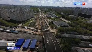 Строительство путепровода через железнодорожные пути в Бибирево планируют завершить этой осенью