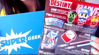 ASMR (Whisper | Unboxing) - April 2016 Super Geek Box