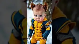Cute Wolverine Baby Strong from Deadpool Movie #short #wolverine #babywolverine #deadpool
