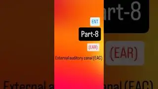 External auditory canal #EAC#neet #medical #ent #medico #eyes #marrow #mbbs
