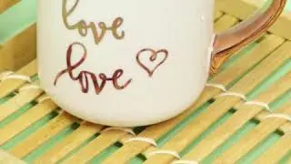 White Elegant Love Coffee Mug