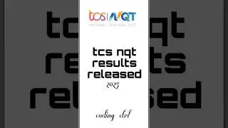 Tcs nqt 2025 result announced #tcsnqt #placements #campusdrive #tcscareers #tcs #coding #tcsjobs