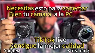 Todo lo que necesitas para conectar tu c&aacute;mara a la PC para hacer streaming.