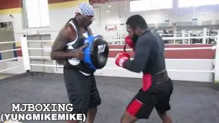 BARRY HUNTER GETTING ADRIEN BRONER READY FOR TAYLOR ON SEPT 6