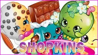 Cheeky Chocolate, Kooky Cookie and More Shopkins - Kids Coloring Book | Coloring Pages for Children