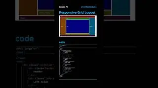 Responsive Grid Layout Design | #html | #css #craftcodestudio #coding #csscoding #learning #viral