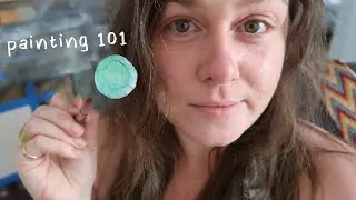 Intro To Painting 101 | Acrylic, Watercolor, Oil Paint + the basics supplies like brushes PART ONE