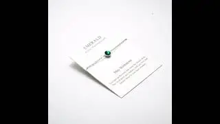 May (Emerald) Birthstone Anklet Created with Zircondia&reg; Crystals by Philip Jones Jewellery