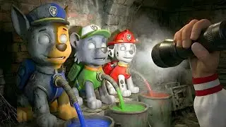 Paw Patrol: Investigating the Disappearance of Color-Changing Dogs at an Abandoned Police Station!!!