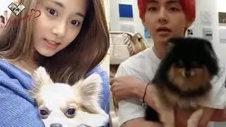 [Daily] V Taehyung | Tzuyu 쯔위 -  TaeTzu Fall in Love   with Their Own Dog