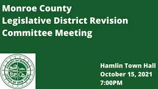 10.15.21 Legislative District Revision Commission Public Hearing - Hamlin Town Hall
