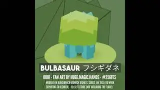 Bulbasaur Fan Art - Low poly #256fes #Pokemon