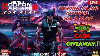 🔴 MW3 Warzone LIVE |🚫🐀 Rebirth Island Customs Live W/ Subscribers 🐀🚫 #callofduty #mw3 #warzone