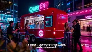 utdoor Ice Cream Coffee Van Trailer Fast Food Cart Dessert Mobile Airstream Food Truck Trailer