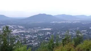 a view from Mill Mountain in Roanoke
