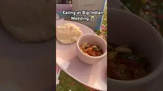 Eating a Big Indian Wedding!! #wedding #luxury #5star #food #destinationwedding #shorts #trending