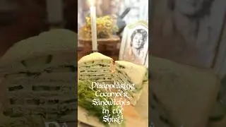 Disappearing Cucumber Sandwiches in the Shire #hobbitcore #hobbit #hobbit #lotr  #food #cooking