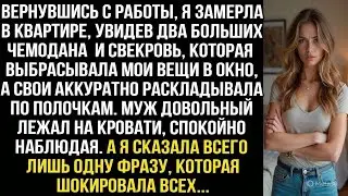 Вернувшись с работы, я увидела как свекровь выбрасывает мои вещи в окно, а свои раскладывает. Но я..